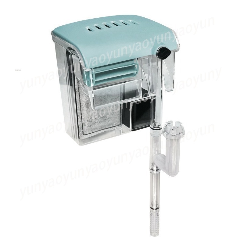 Fish Tank Filter Aquarium - Mini Aquarium Waterfall Filter 3-in-1 Silent