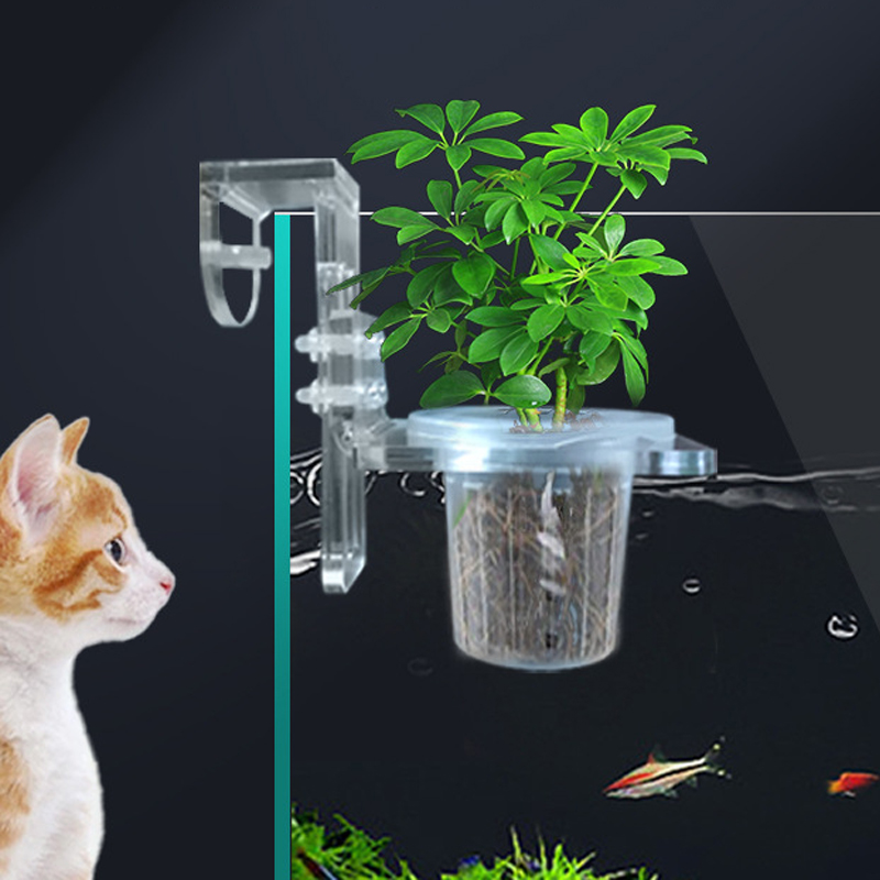Aquarium Fish Elevator - Fish Tank Planting Cups Hydroponic Support