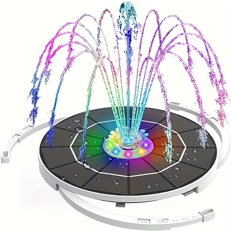 Aquarium Fish Pond - 3.5W LED Solar Fountain with Battery,