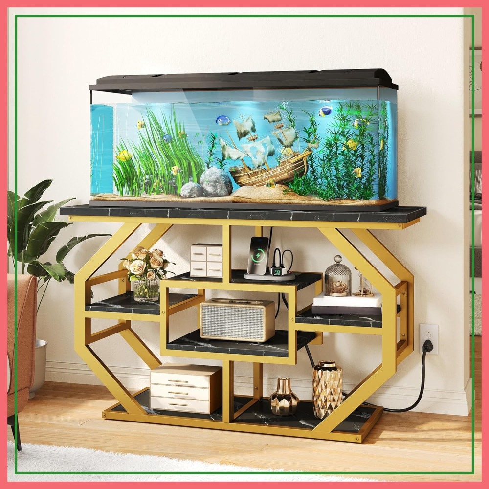 Aquarium Goldfish - Aquarium Stand 55-75 Gallon with Power