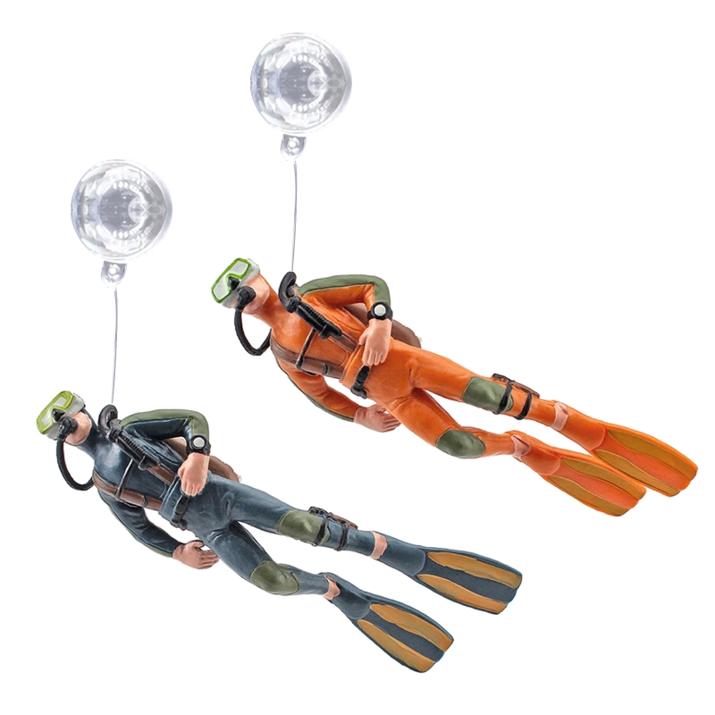 Aquarium Fish Games - Aquarium Diver Decoration Floating Resin Divers