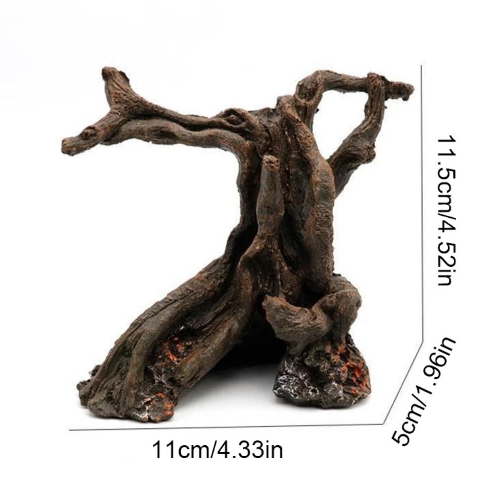 12cm Resin Tree Trunk Ornament - Aquarium Fish Games のレビューと価格