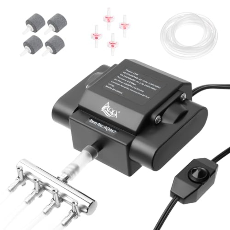Powerful Aquarium Air Pump Adj - Aquarium Fish Pond のレビューと価格