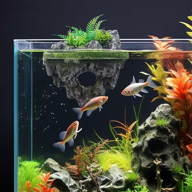 Z. Suspended Island Fish Tank  - Aquarium Fish Games のレビューと価格