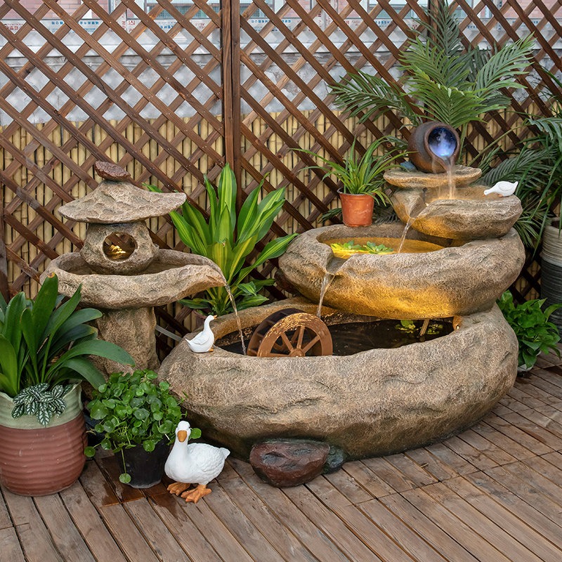 Outdoor Balcony Fish Pond Cour - Aquarium Fish Pond のレビューと価格