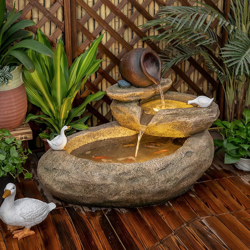 Outdoor Balcony Fish Pond Cour - Aquarium Fish Pond のレビューと価格