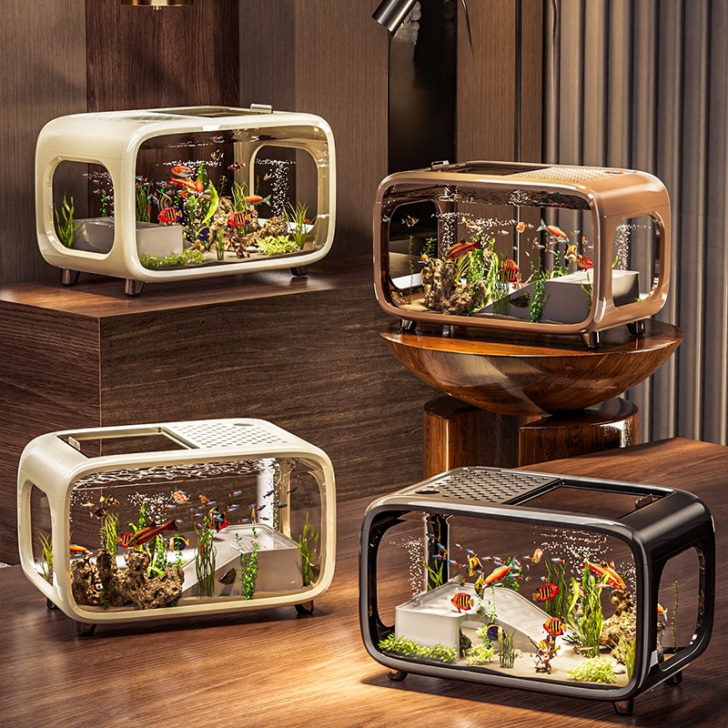 Luxury Covered Desktop Fish Ta - Aquarium Goldfish のレビューと価格