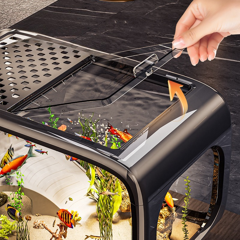 Luxury Covered Desktop Fish Ta - Aquarium Goldfish のレビューと価格