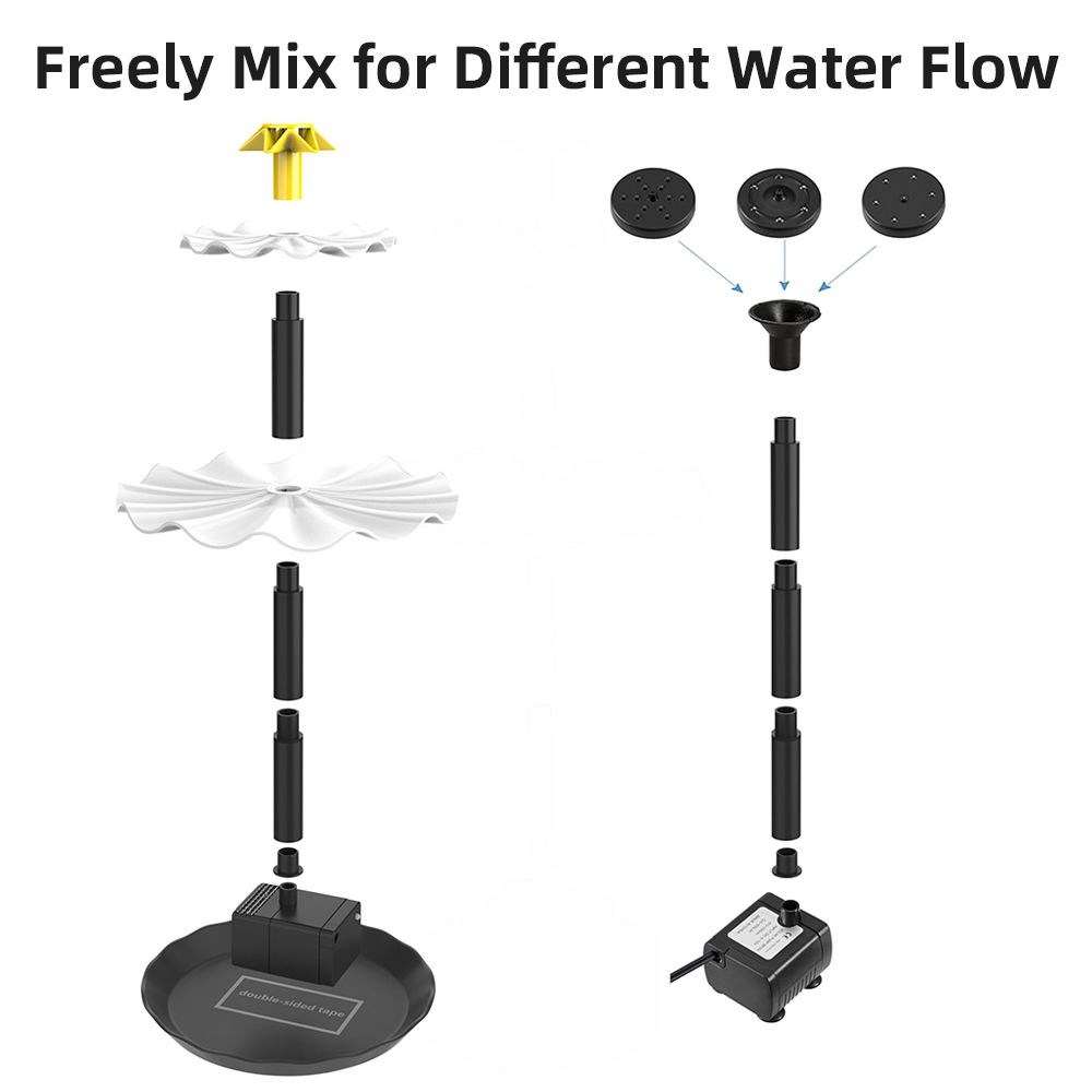 Solar Fountain Pump for Bird B - Aquarium Fish Pond のレビューと価格