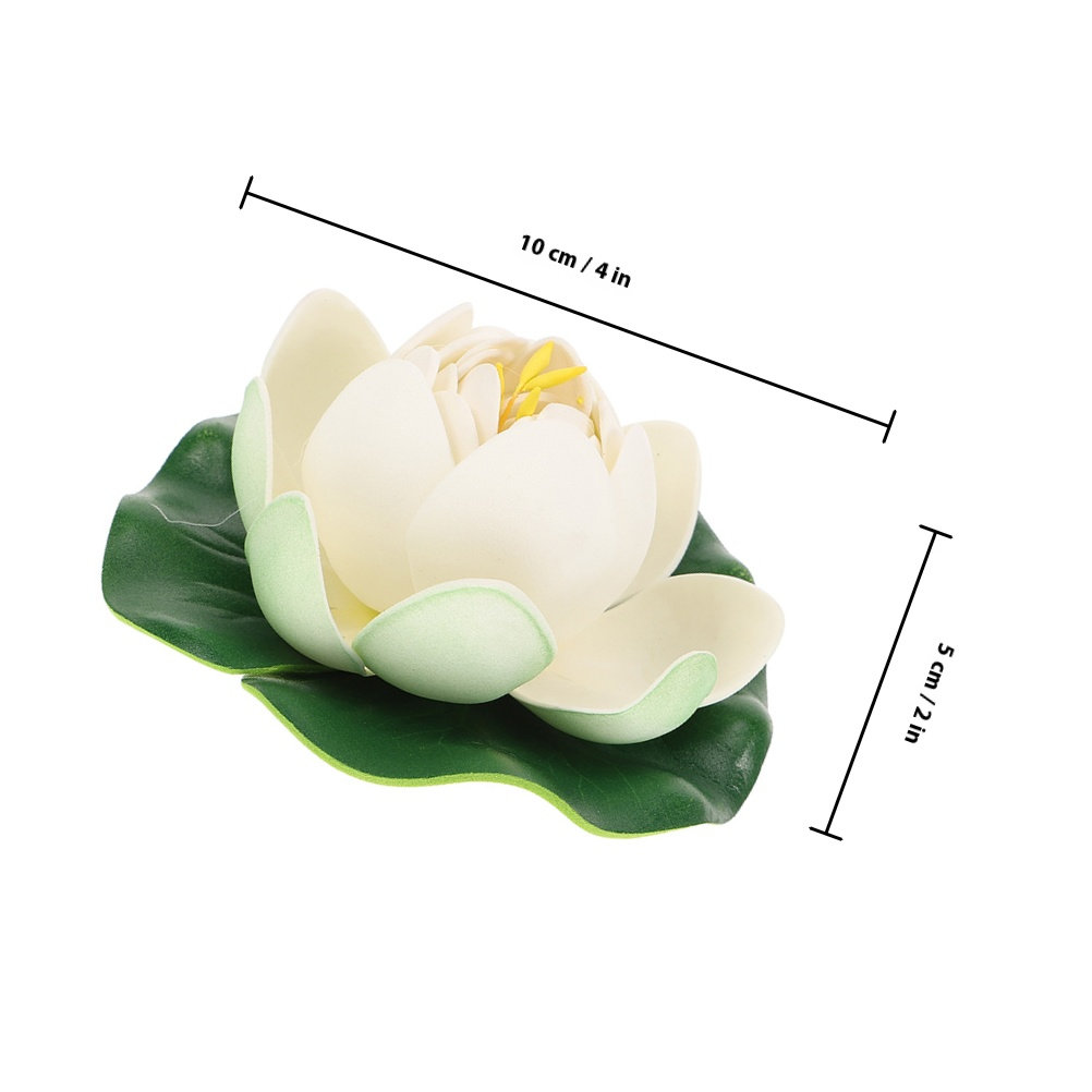 6Pcs Artificial Lotus Flower D - Aquarium Fish Pond のレビューと価格