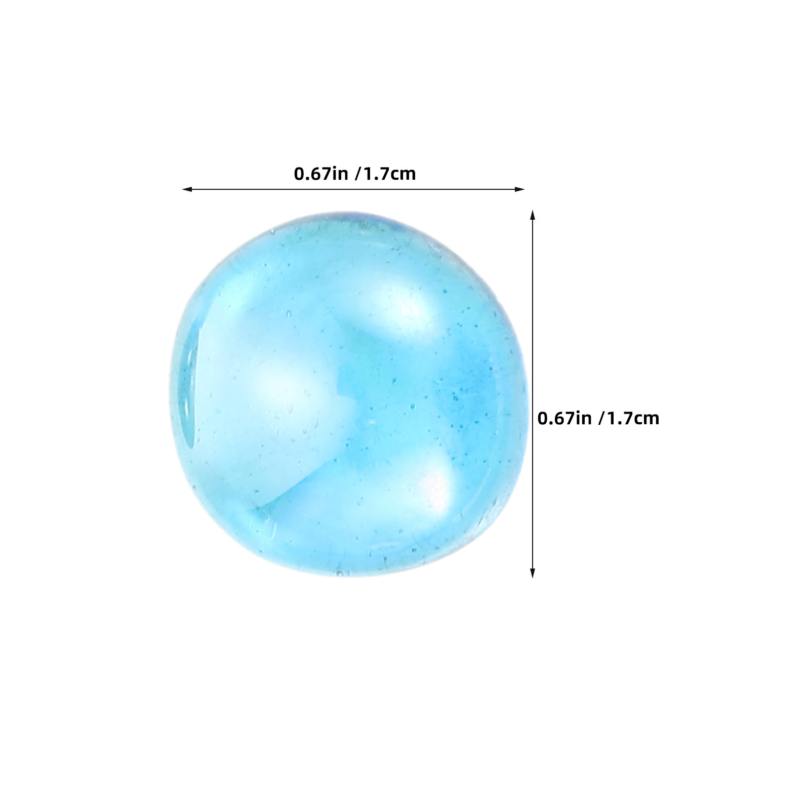 1 Bag Glass Flat Marbles Clear - Aquarium Fishes のレビューと価格