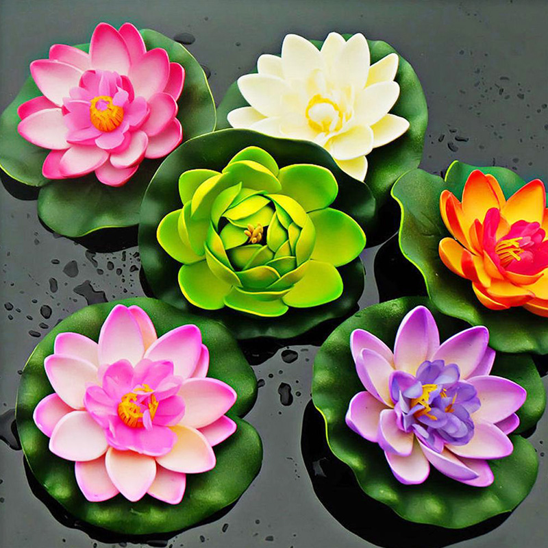 10cm/18cm Artificial Lotus Fak - Aquarium Fish Pond のレビューと価格