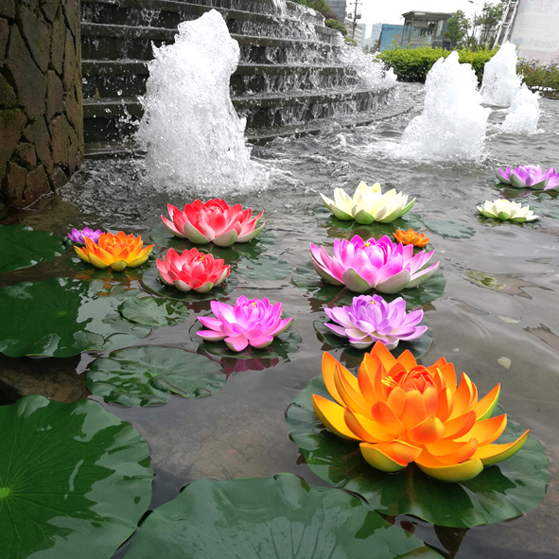 10cm/18cm Artificial Lotus Fak - Aquarium Fish Pond のレビューと価格