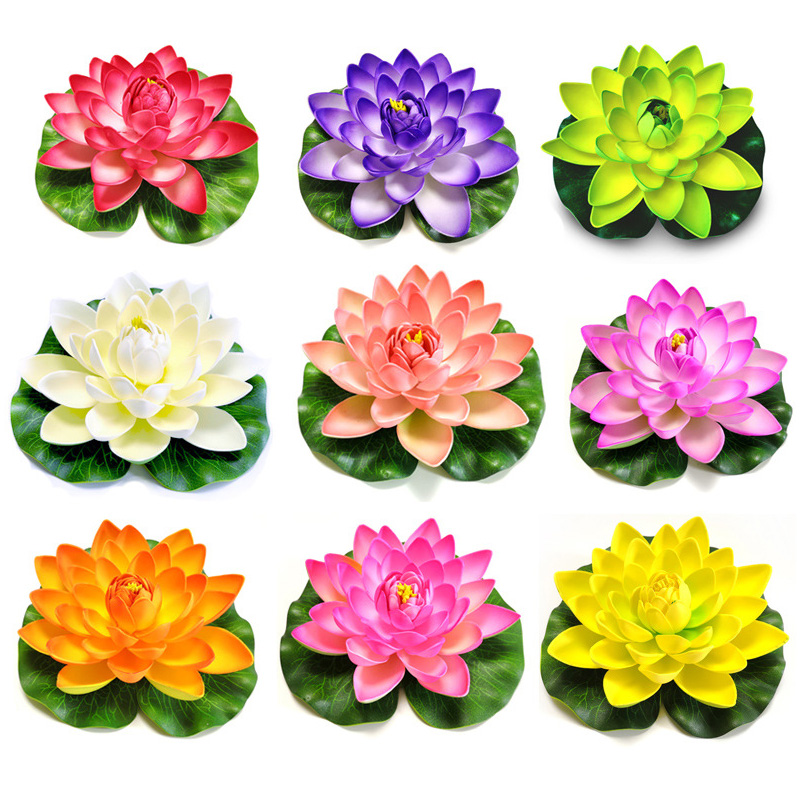 10cm/18cm Artificial Lotus Fak - Aquarium Fish Pond のレビューと価格