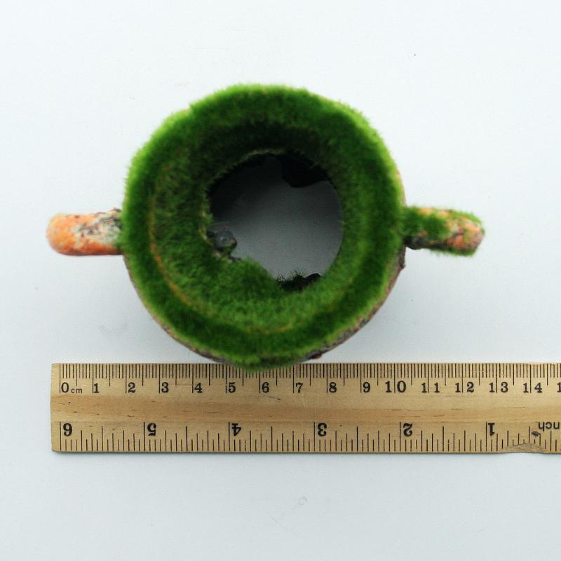 1pc Resin Vase with Moss Aquar - Aquarium Fish Games のレビューと価格