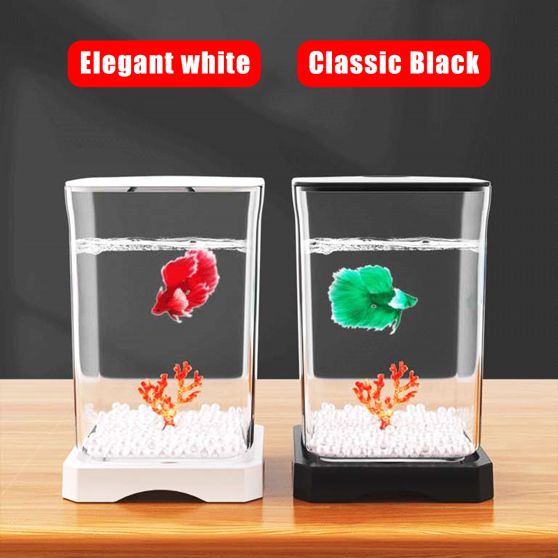 Desktop Mini Betta Fish Tank T - Aquarium Fish In Bowl のレビューと価格