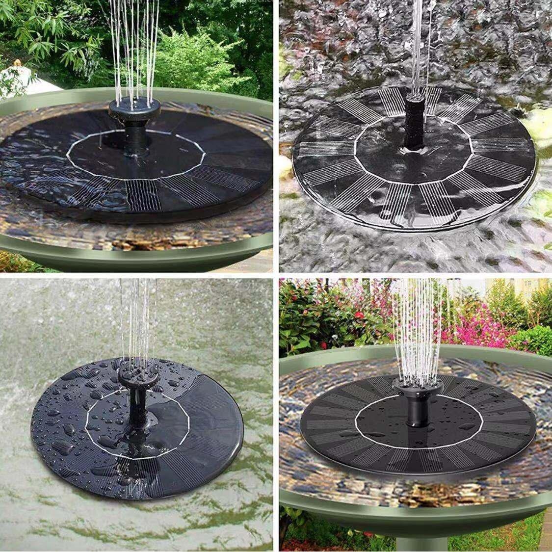 Solar Fountain Pump with 6 Noz - Aquarium Fish Pond のレビューと価格