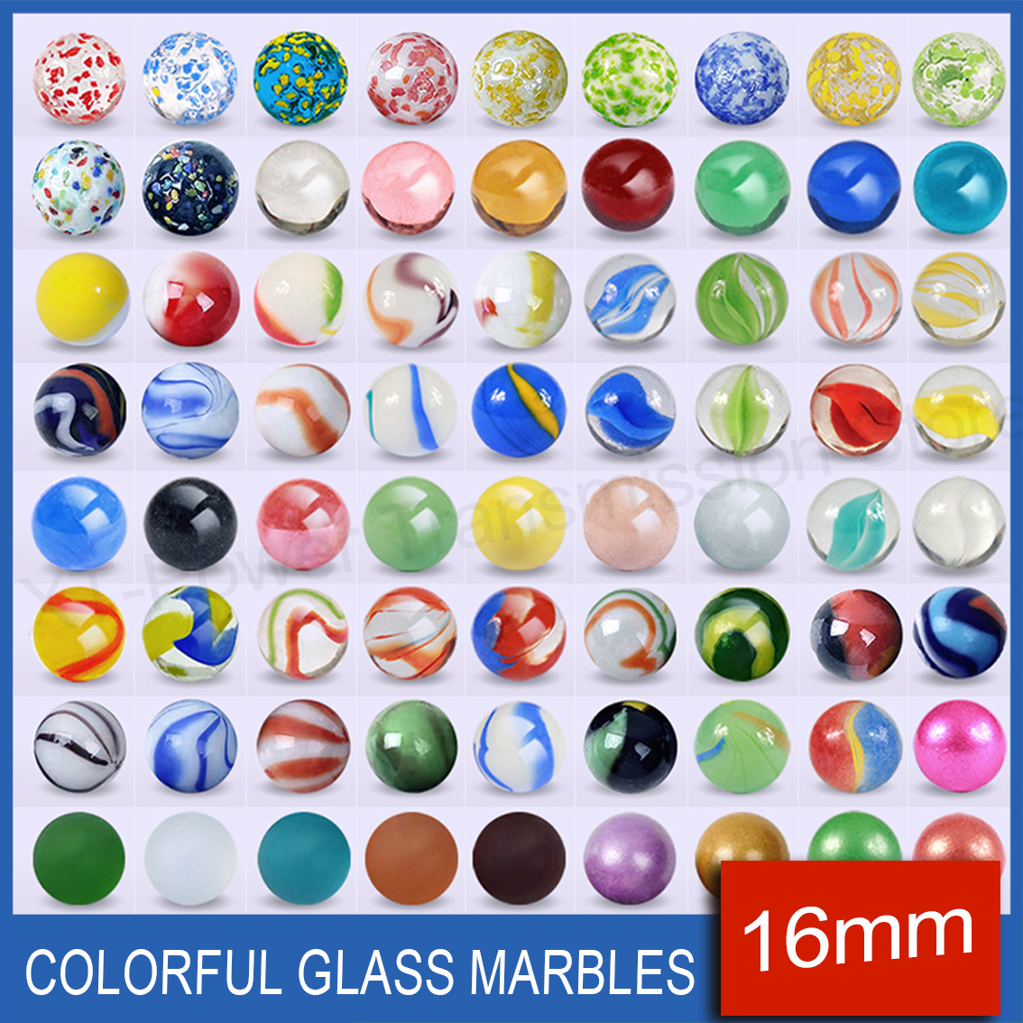 5-90PCS 16mm Colorful Glass Ma - Aquarium Fish Games のレビューと価格