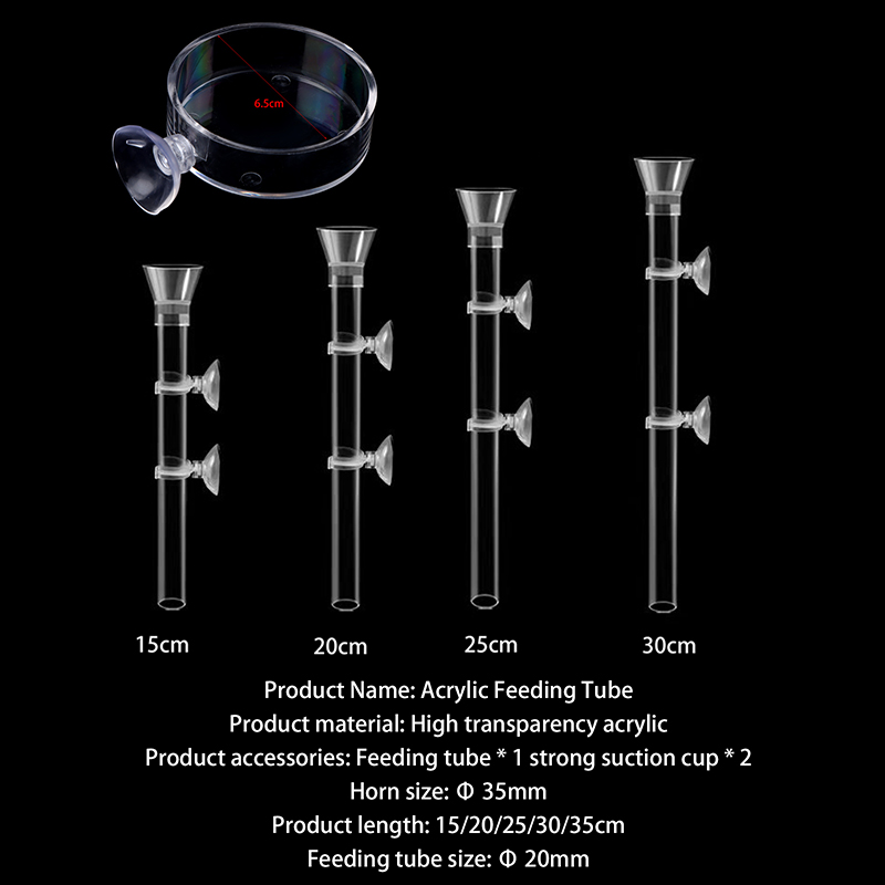⭐ Acrylic Aquarium Feeder Tube - Aquarium Fish In Bowl のレビューと価格