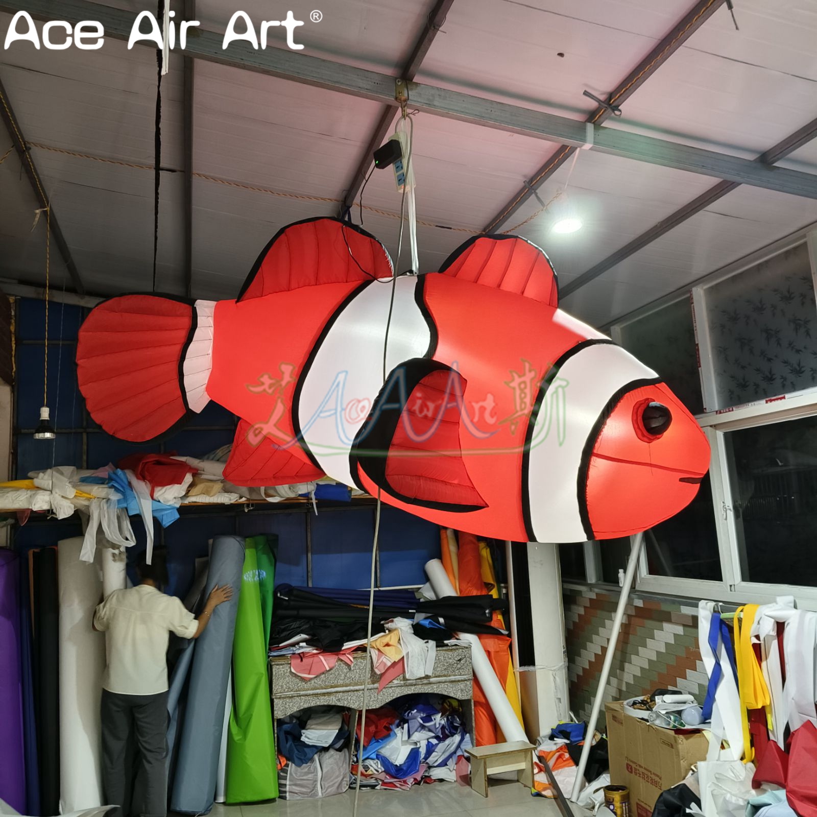 Inflatable Giant Clownfish Toy - Aquarium Fish In Nemo のレビューと価格