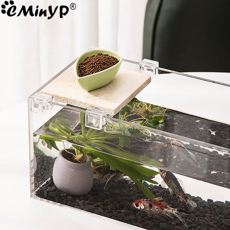 4Pcs Fish Tank Acrylic Clips f - Aquarium Fish Elevator のレビューと価格