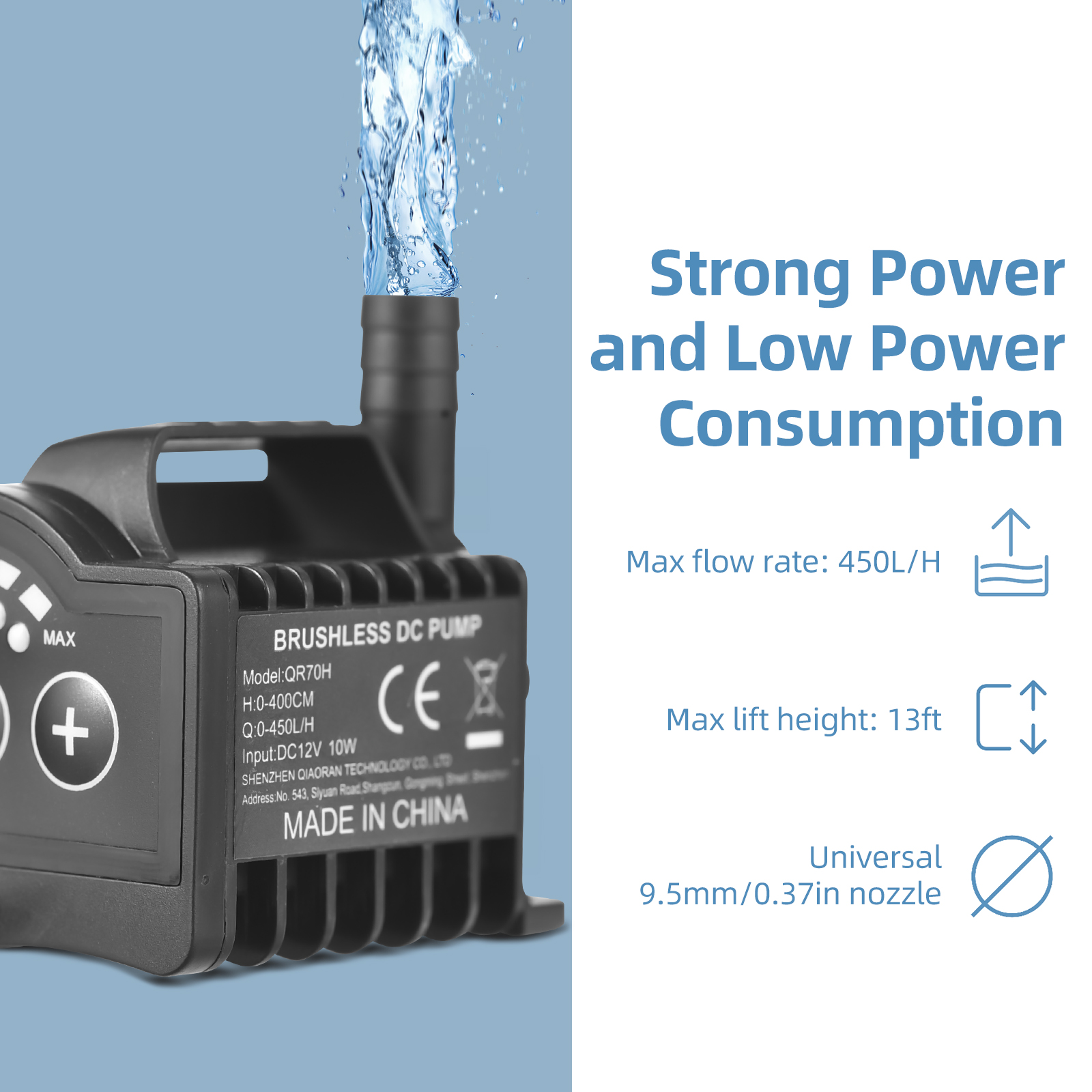 Submersible 12V Water Pump 8 L - Aquarium Fish Pond のレビューと価格
