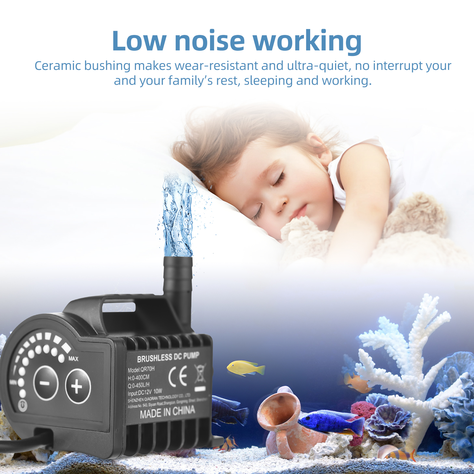Submersible 12V Water Pump 8 L - Aquarium Fish Pond のレビューと価格