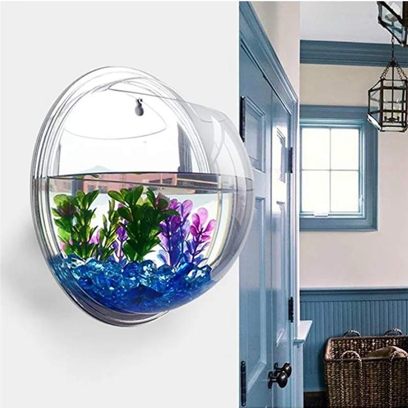 Transparent acrylic hanging wa - Aquarium Fish In Bowl のレビューと価格