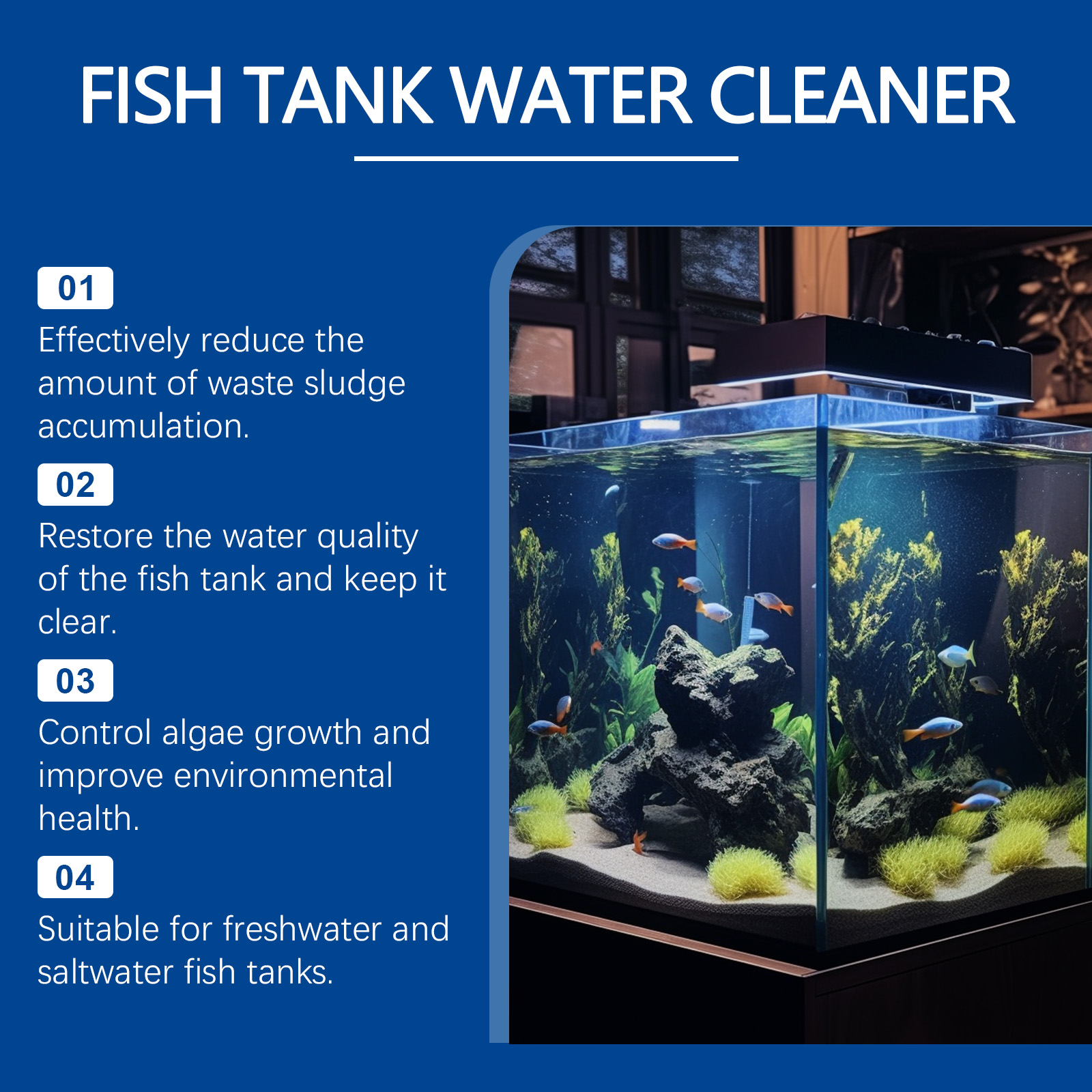 Aquarium Water Clarifier 100ml - Aquarium Fish Quality のレビューと価格