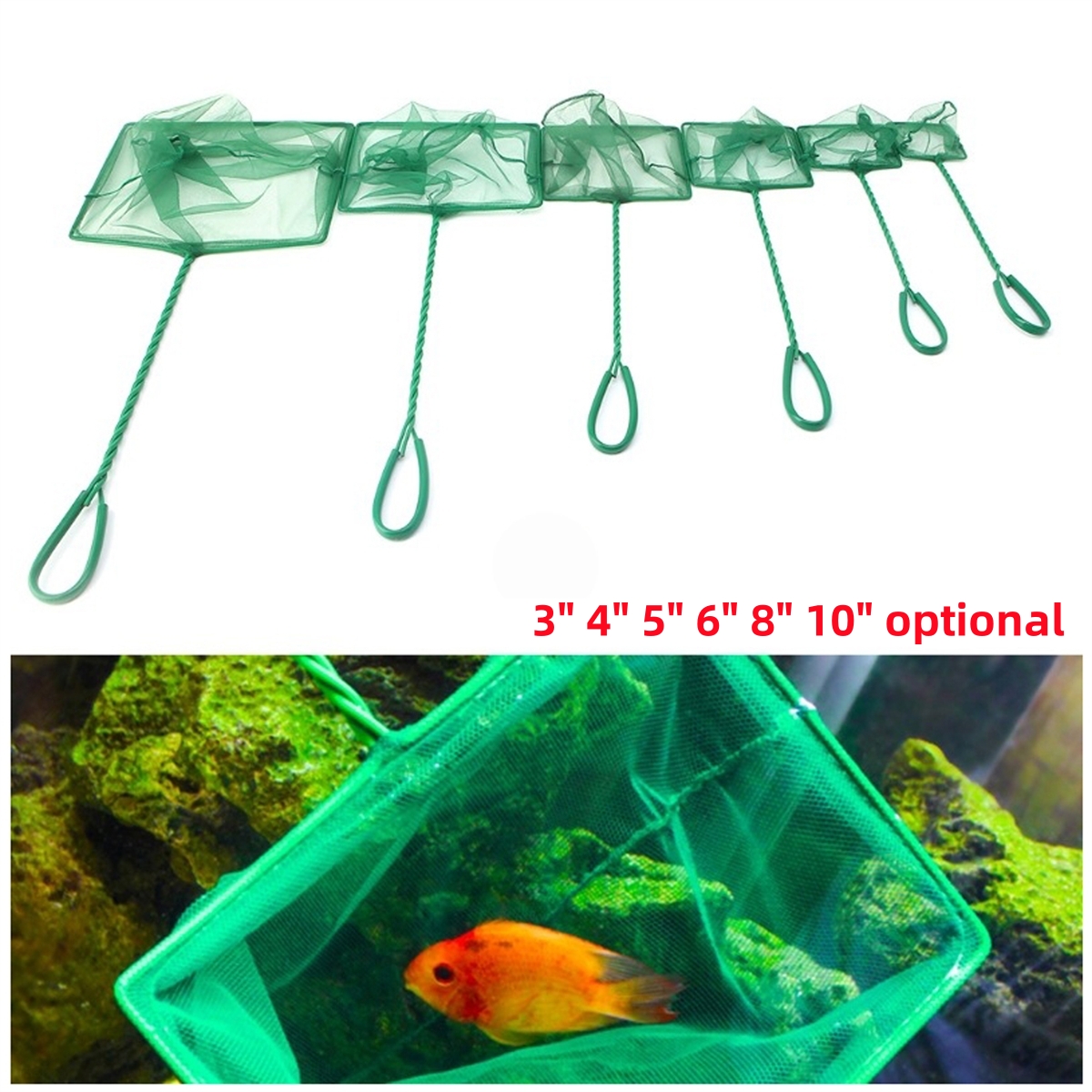 3~10 Inch Portable Nylon Green - Aquarium Fishland のレビューと価格