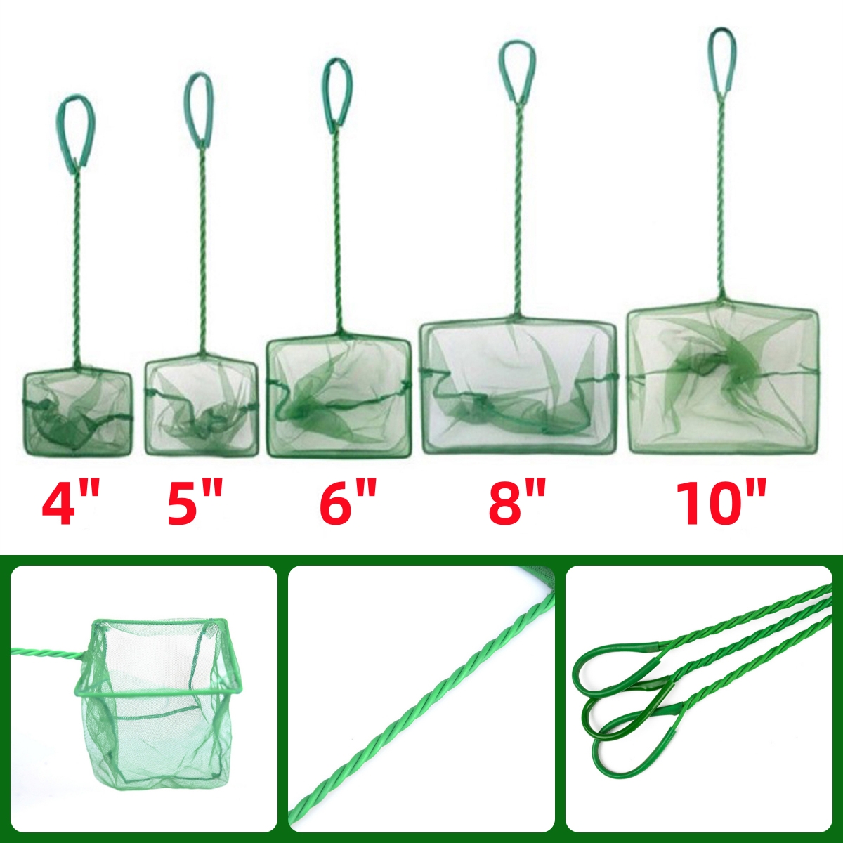 3~10 Inch Portable Nylon Green - Aquarium Fishland のレビューと価格