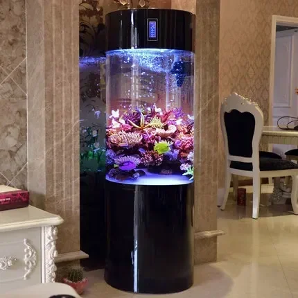 Floor Standing Cylinder Acryli - Aquarium Fish Elevator のレビューと価格