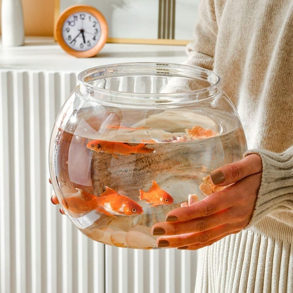New Transparent Fish Tank Roun - Aquarium Fish In Bowl のレビューと価格