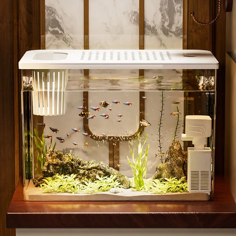 PET+ABS Fish Tank New Transpar - Aquarium Goldfish のレビューと価格