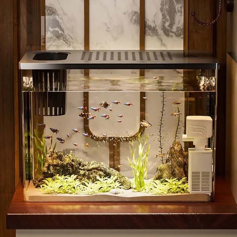 PET+ABS Fish Tank New Transpar - Aquarium Goldfish のレビューと価格
