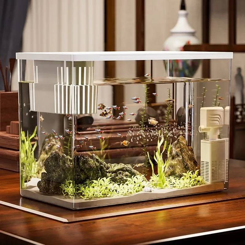 PET+ABS Fish Tank New Transpar - Aquarium Goldfish のレビューと価格