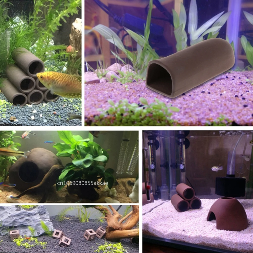 1pc Fish Tank Cave Aquarium Ac - Aquarium Fish Hiding Places のレビューと価格